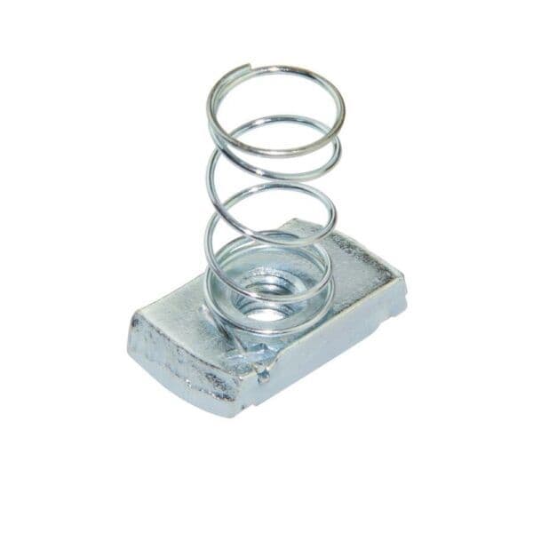 Unistrut M10 Long Spring Channel Nuts 8mm Thick Nut Bright Zinc Plated